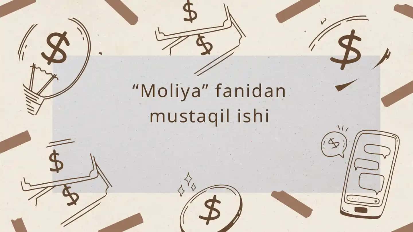 Kichik biznes moliyasi