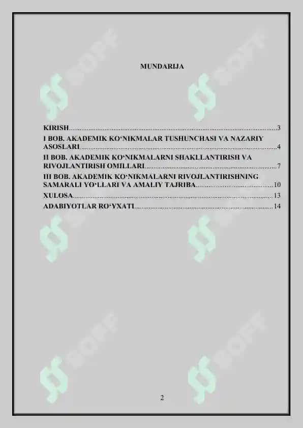 Akademik ko‘nikmalarni rivojlantirish yo‘llari 2