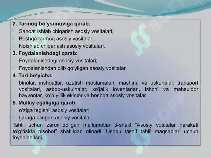 ASOSIY VOSITALAR HOLATI VA ULARDAN SAMARALI FOYDALANISH TAHLILI 4