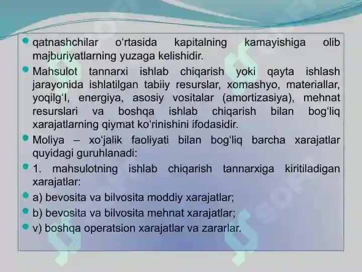 Xarajatlar tahlili 4