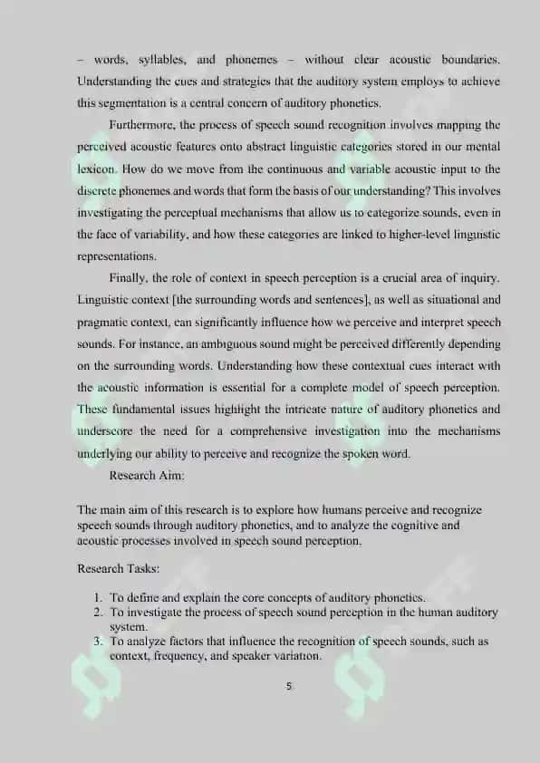 Perceiving and Recognizing Speech Sounds 5