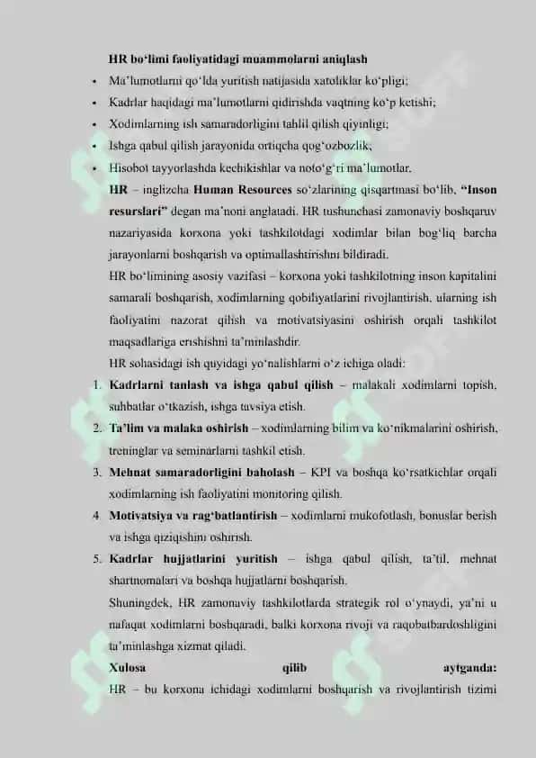 HR BO‘LIMI ISHINI AVTOMATLASHTIRISH UCHUN DASTURIY YECHIM TAKLIFI 4