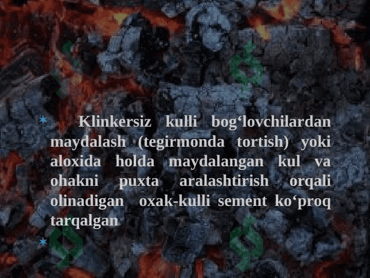 Energetika sanoati chiqindilarining tarkibi. 3