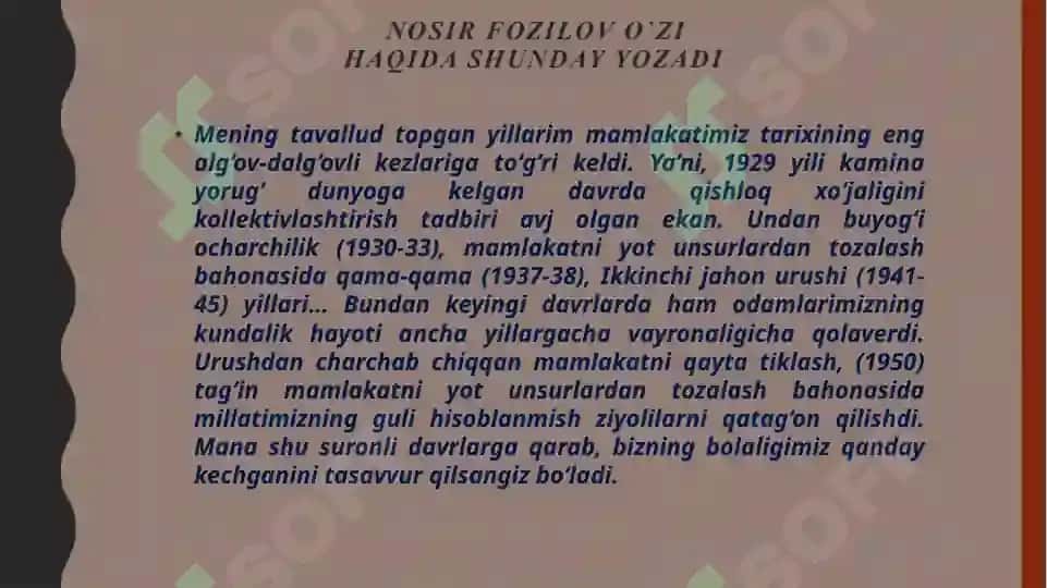 Nosir Fozilov sujeti 4