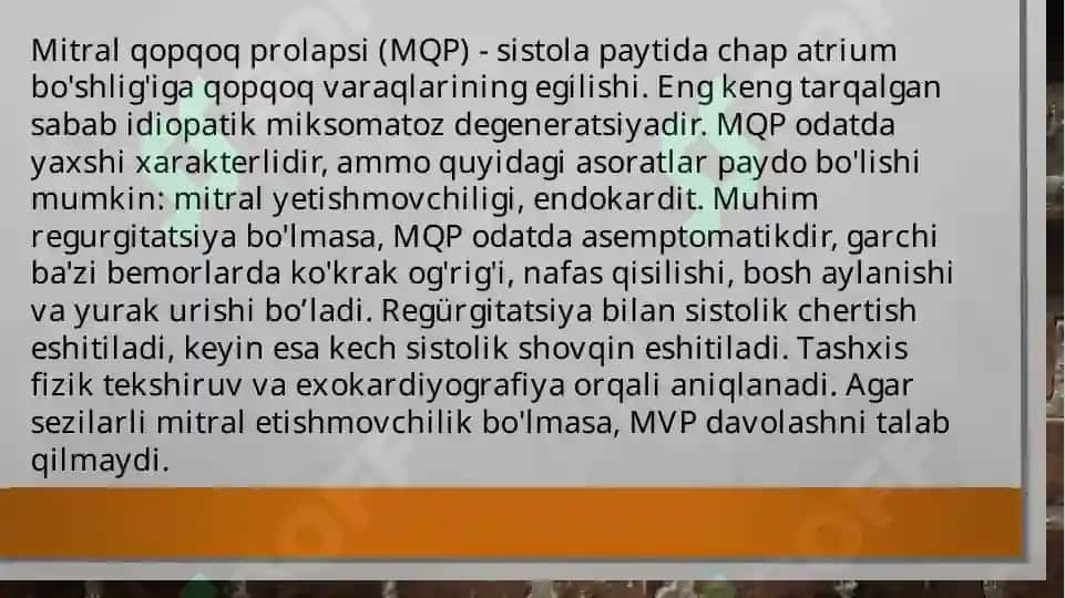 Mitral klapan prolapsi 2