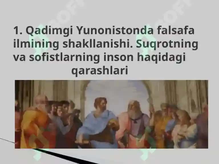 Falsafiy tafakkur taraqqiyoti bosqichlari. Gʻarb falsafasi 3