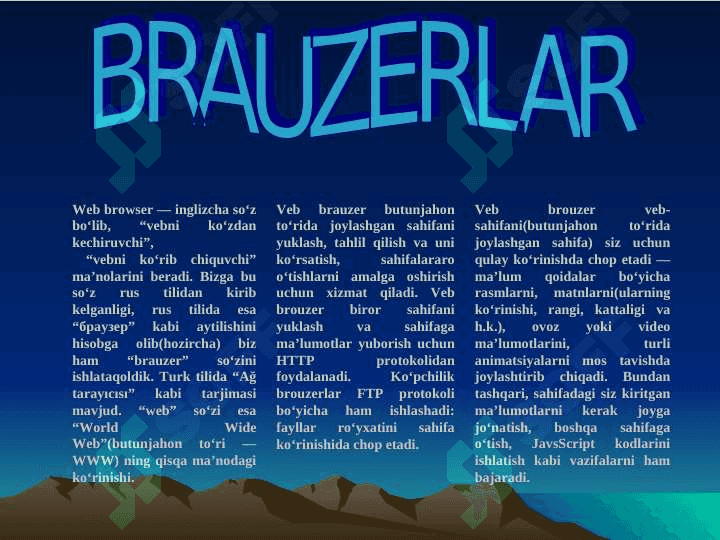 VEB BRAUZERLAR 2