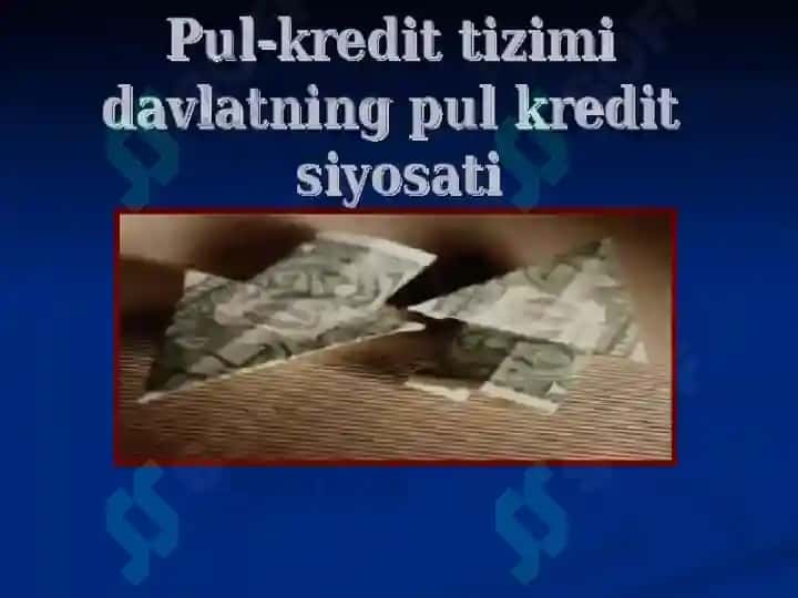 Pul kredit siyosati va ulardan samarali foydalanish amaliyot tahlili 2