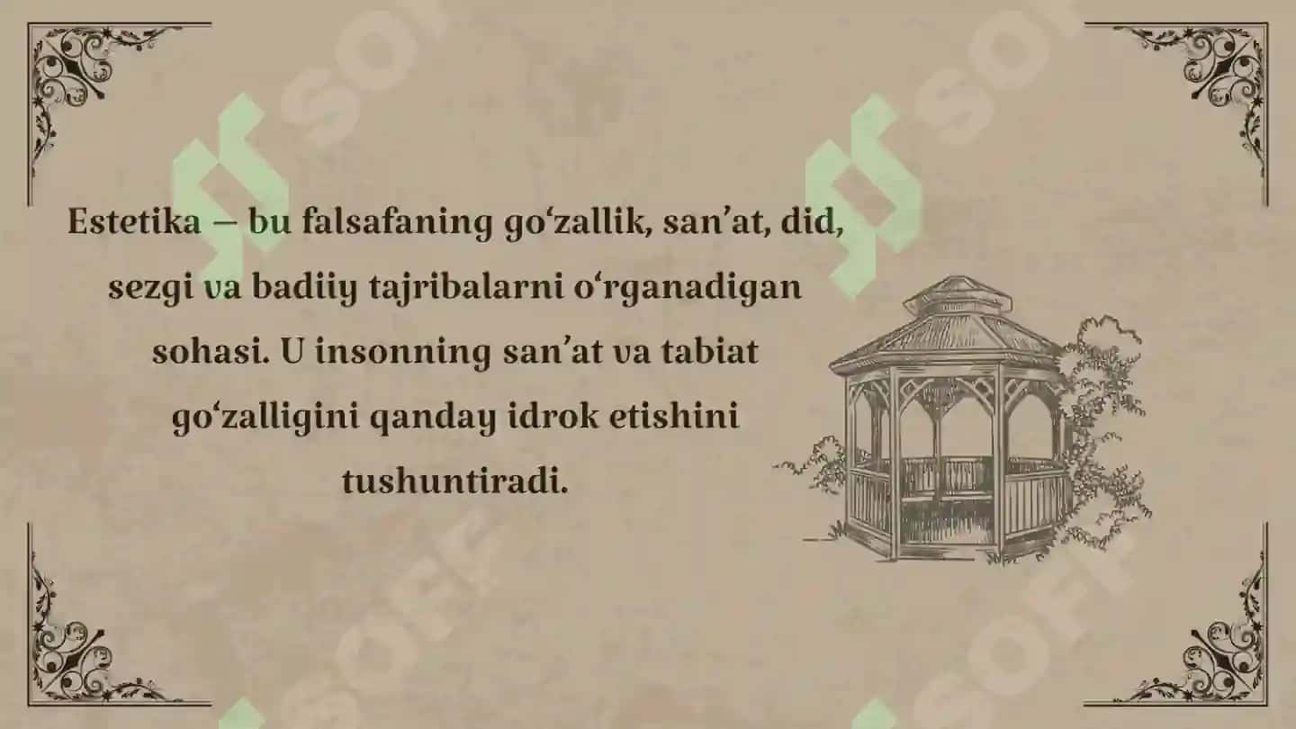 Estetika. Falsafada estetika 2
