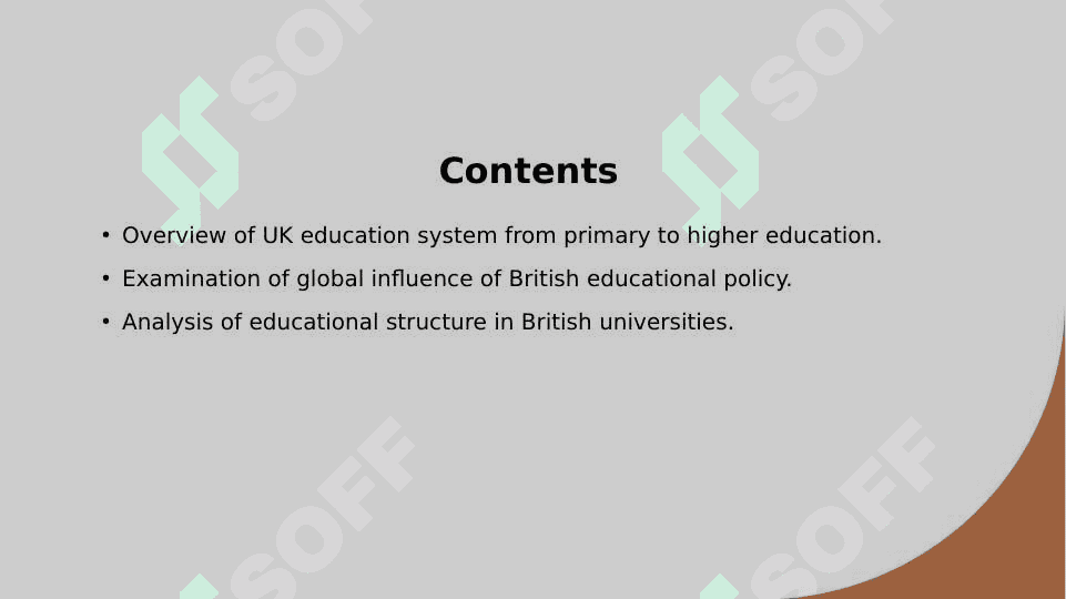 The education system of Great Britain 2