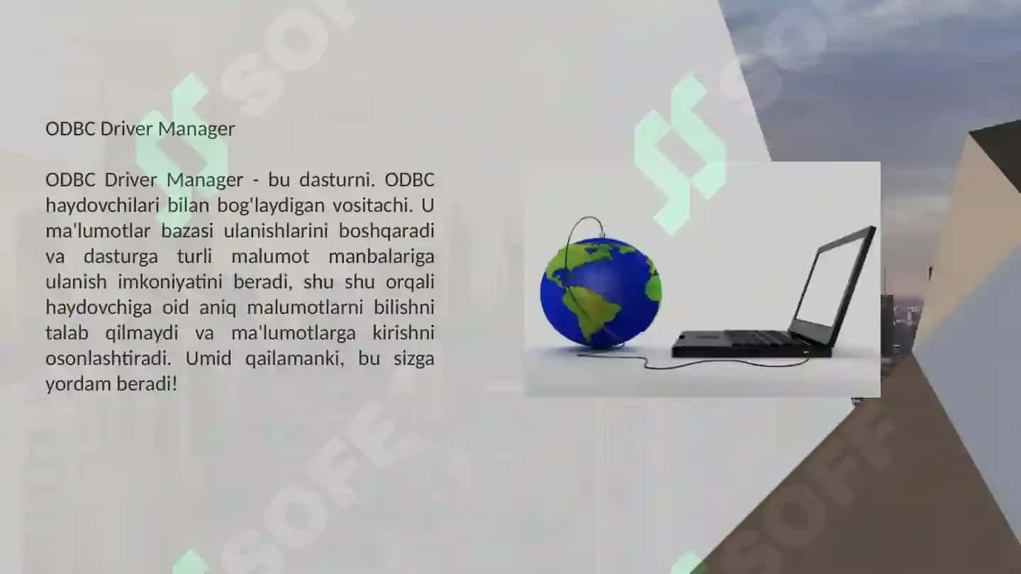 Ochiq ma’lumotlar bazasi aloqasi (ODBC) interfeysi 7