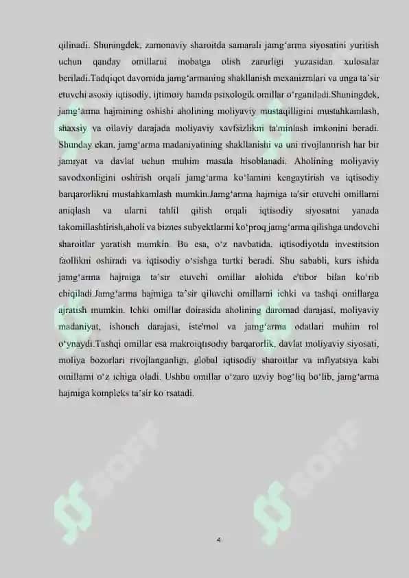 Jamg`arma va uning hajmiga ta`sir qiluvchi omillar 5