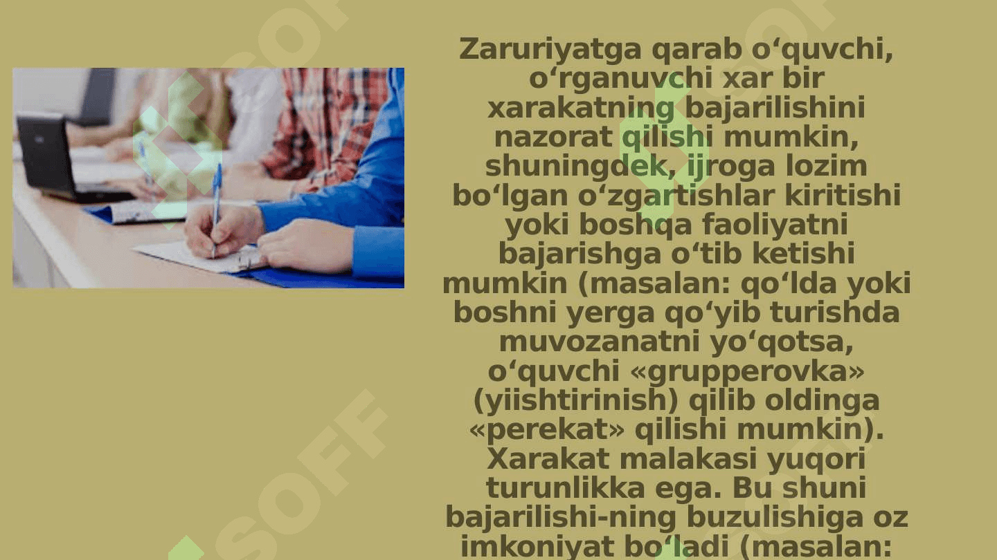 Malakaning xarakterli belgilari 4