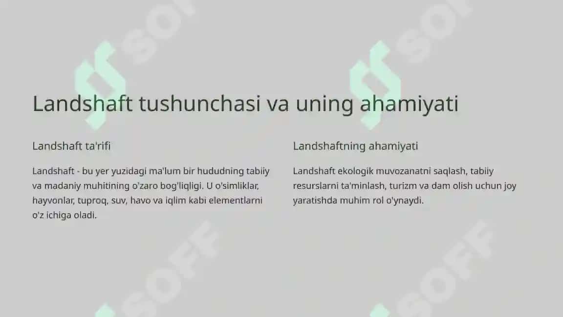 O'zbekistonda landshaftni rivojlantirish muammolari 2