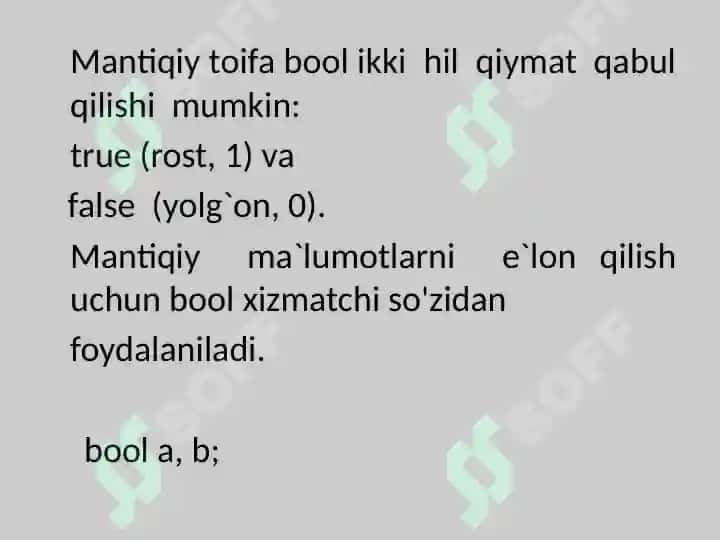 Mantiqiy dasturlash texnologiyasi 4