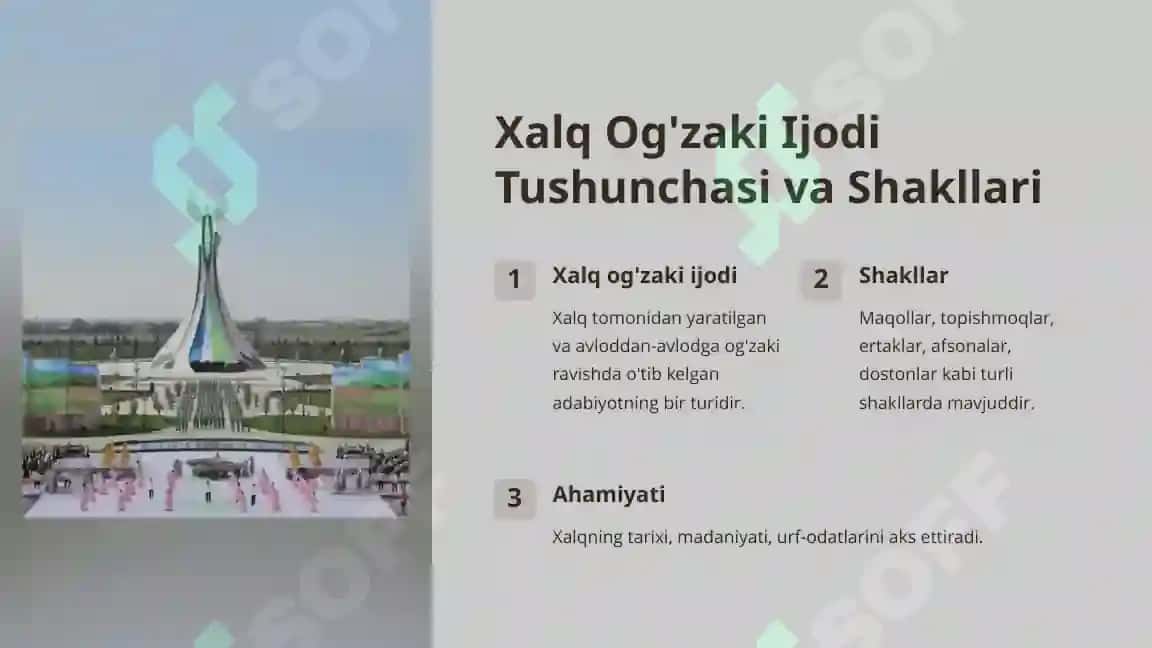 Xalq og‘zaki ijodi. O‘zbek xalq maqollari va ularning tarbiyaviy ahamiyati 3