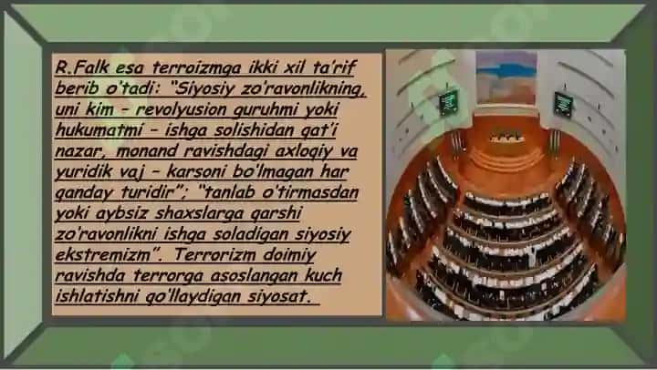 Ekstremizm, Terrorizm va Fanatizm Tushunchalari 8