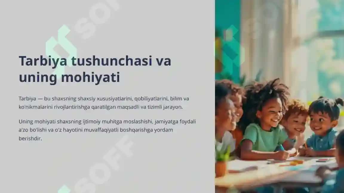 Tarbiyaning Maqsadi va Vazifalari 2