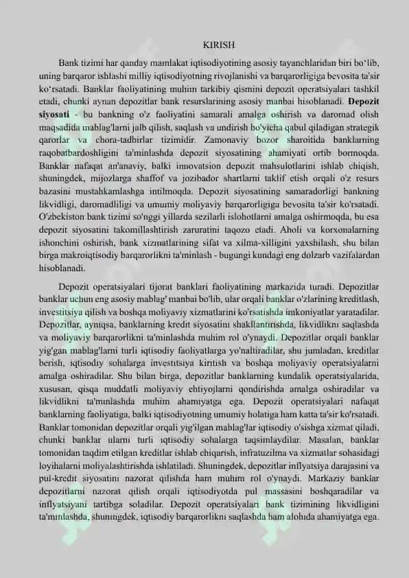 Depozit siyosati 2
