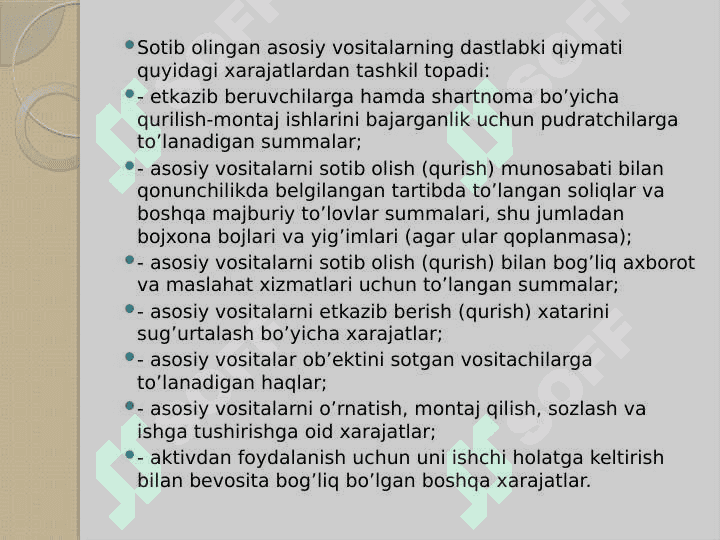 Asosiy vositalar hisobi 5