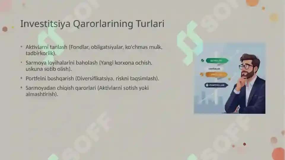 Investitsion qarorlarni qabul qilish 5