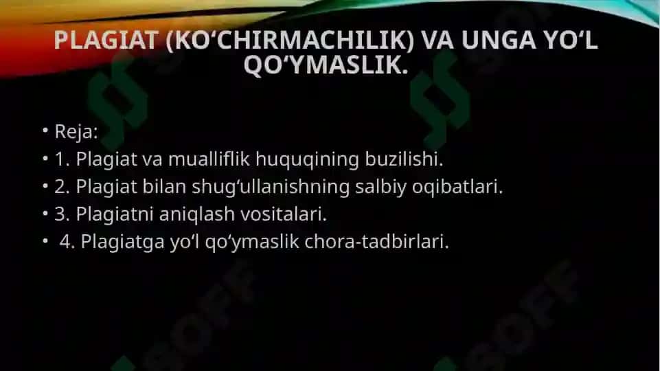 Plagiat va unga yo‘l qo‘ymaslik 2