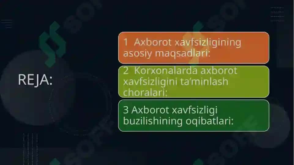 Korxonafaoliyatida axborot xavfsizligi 2