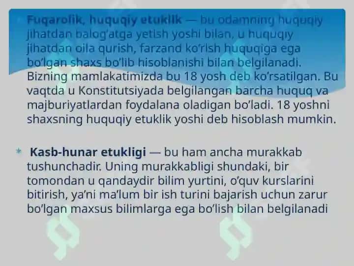 NIKOH OLDI OMILLARI XUSUSIYATLARI 5