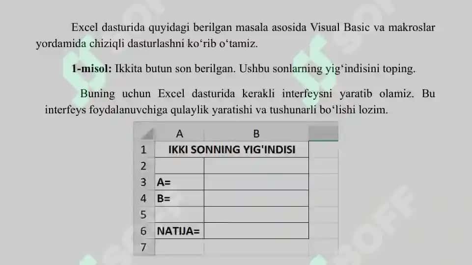 Visual Basic for Applications (VBA) 4