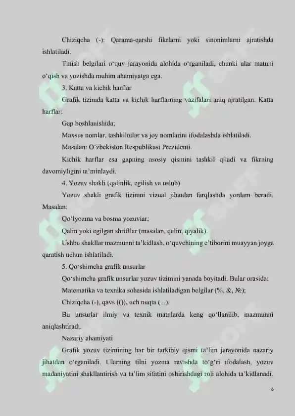 Grafika yozuv tizimining barcha vositalarini o‘rganish usullari 6