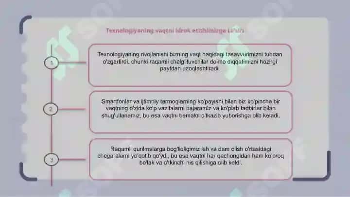 Vaqtni idrok qilish 8