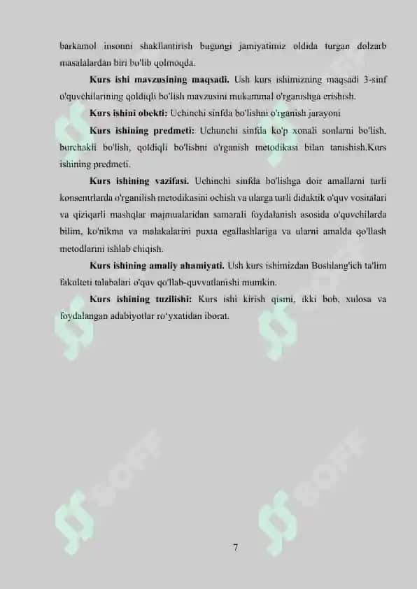 3-sinflarda bo'lishni o'rgatish metodikasi 7