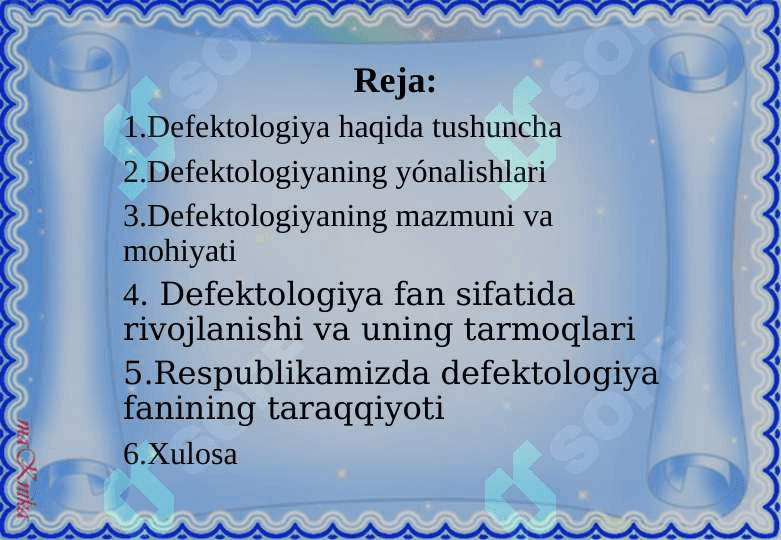 Defektologiya va uning sohalari 2