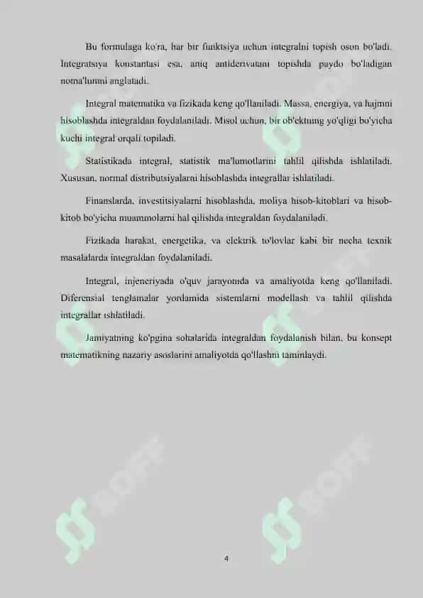 Integrallarni taqribiy hisoblash usullari.  To’gri to’rtburchak, trapetsiya usullari. 4