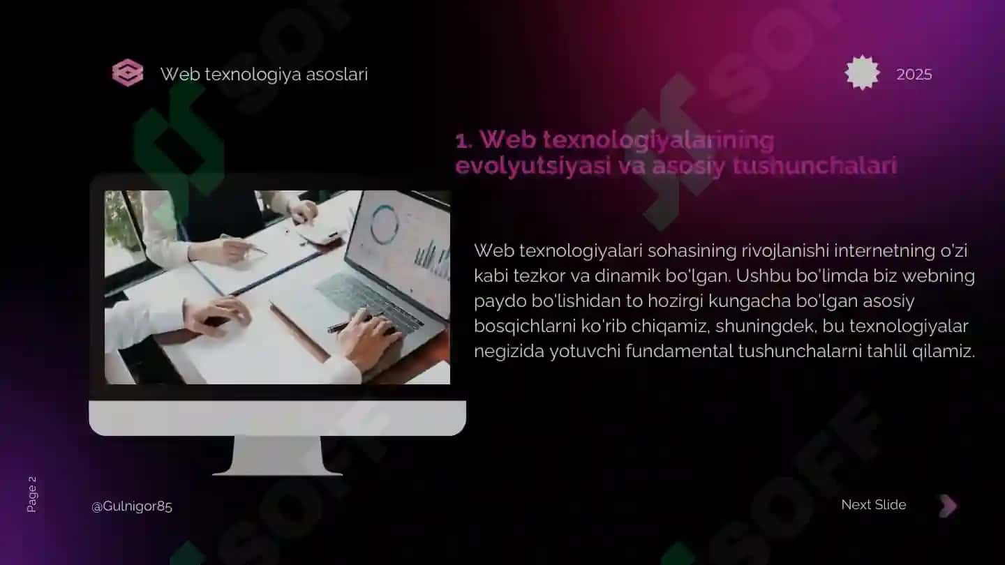 Web texnologiya asoslari 2