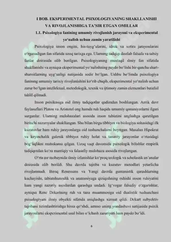 Eksperimental psixologiyaning paydo bo‘lish shart-sharoitlari 6