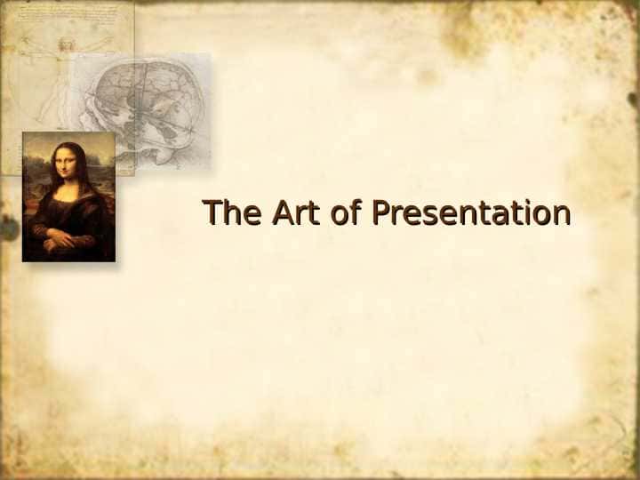 The Art of Presentation.ppt