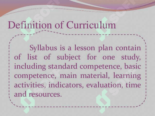 THE DIFFERENCE BETWEEN CURRICULUM AND SYLLABUS 2