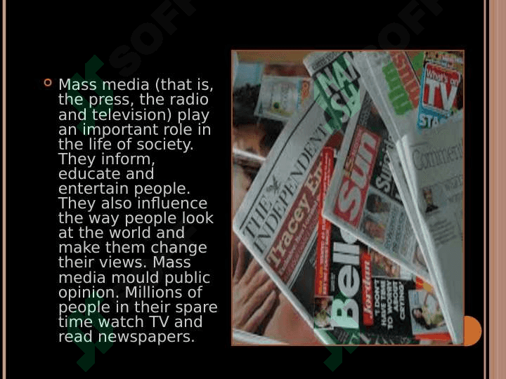 the mass media the press 2