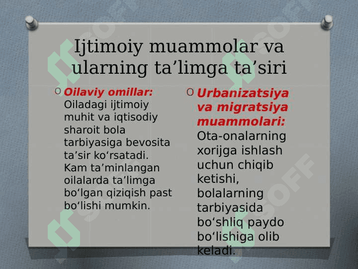 Talim tarbiya jarayonidagi ijtimoiy pedagogik dolzarb muommolar 3