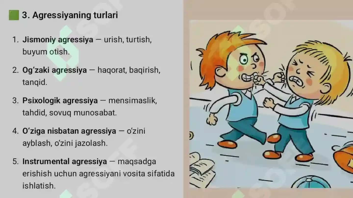 Agressiya va tajovuzkorlik 4