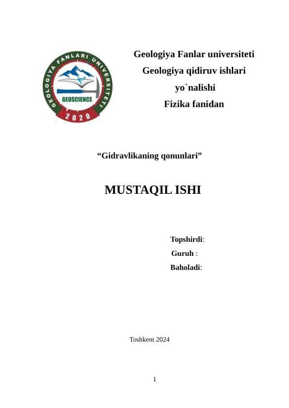 Gidravlikaning qonunlari