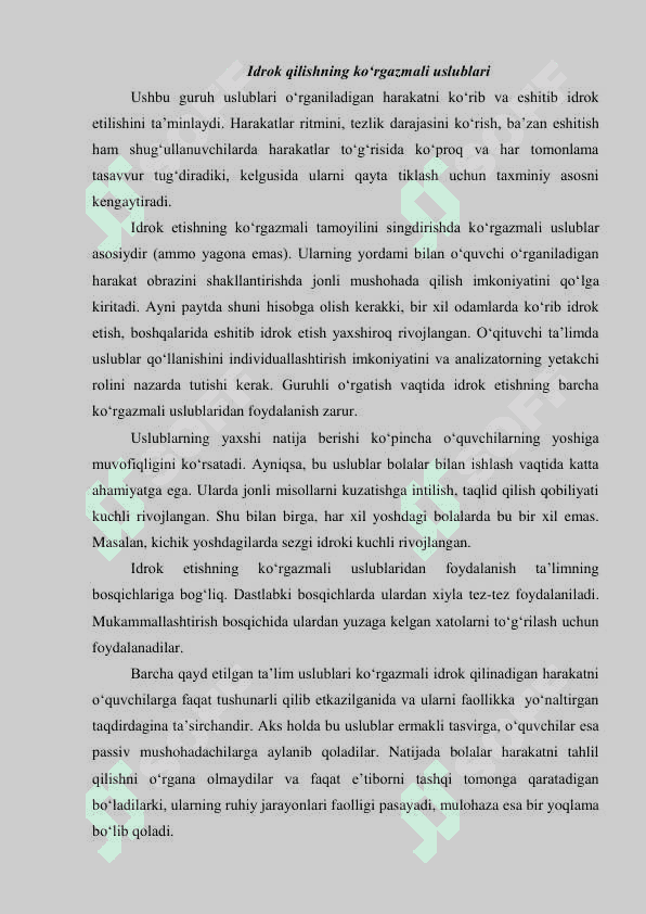 Jismoniy tarbiyaning umumpedagogik va maxsus uslublari 5
