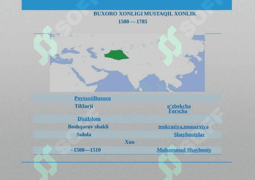 XONLIKLARNING MA’MURIY HUDUDIY CHEGARALARI 2