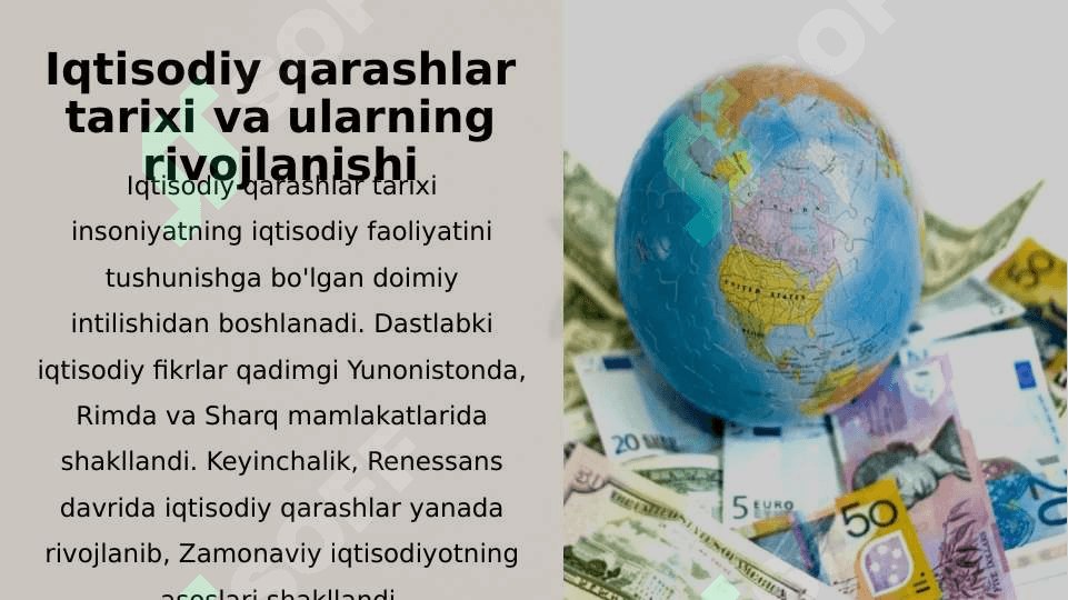 Hozirgi zamon iqtisodiy qarashlari evolutsiyasi 2