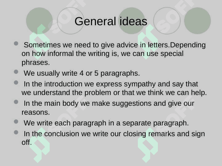 Writing Informal (Friendly) Letters 4