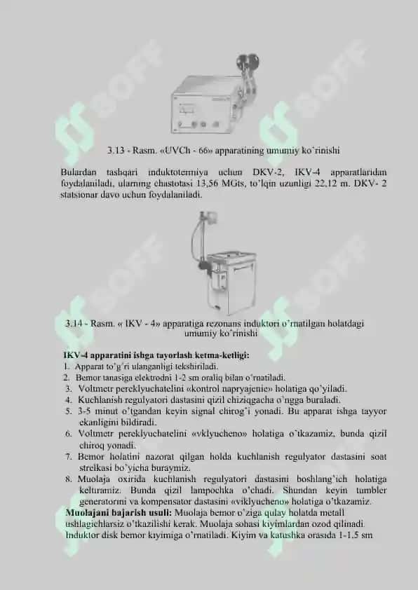 Davolovchi ta`sir asboblarining tuzilishi va ishlash prinsipini o`rganish. 2
