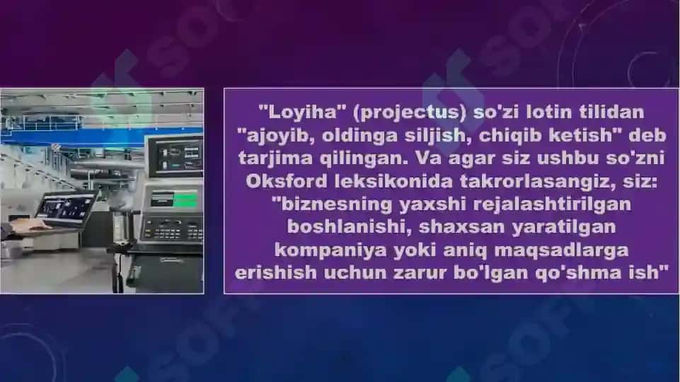 Loyiha tahlilining nazariy asoslari va mohiyati 2