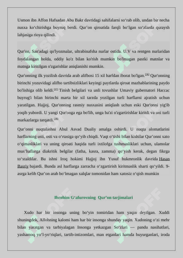 Mustaqillik yillarida quronning  o’zbek tiliga  tarjima qilinishi tafsirlari 6
