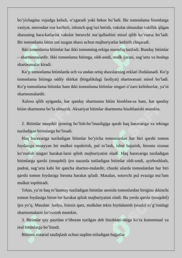 Bir tomonlama bitimlarni tasdiqlash 3